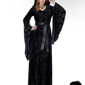 Spirit Halloween Velvet Hooded Robe Costume Witch